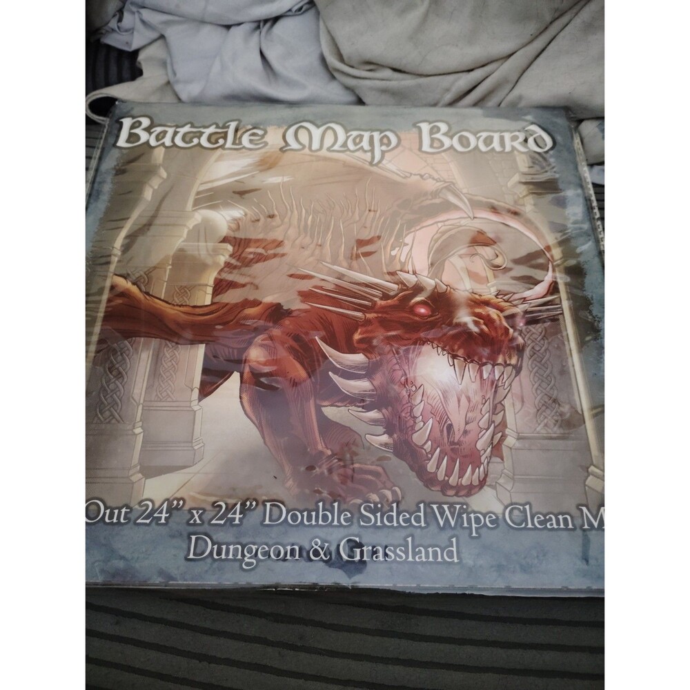 24" x 24" double sided wipe clean battle map